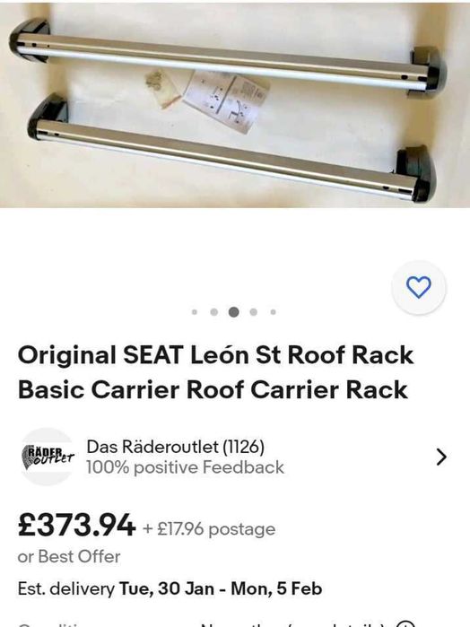 Оригинални греди за Сеат Леон 2013 - 2020