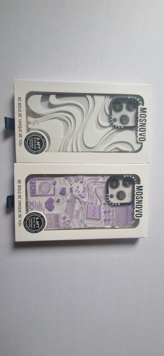 2x Carcase MOSNOVO Premium, Transparentă/Model, iPhone 15 Pro Max