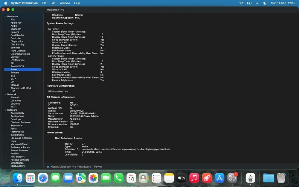 MacBook Pro 13" 2022  M2 | 8GB RAM | 512GB SSD | 91% Battery Health, Space gray