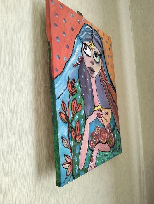 Картина на холсте, акрил, 2024 г.