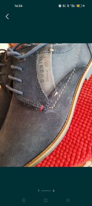 Pantofi Bugatti nr 43 piele întoarsă