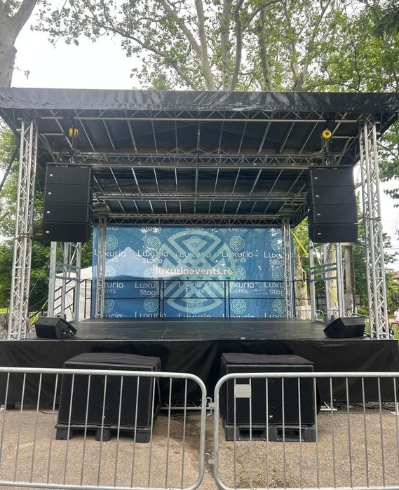 Scena 6x6m de inchiriat + sistem sonorizare