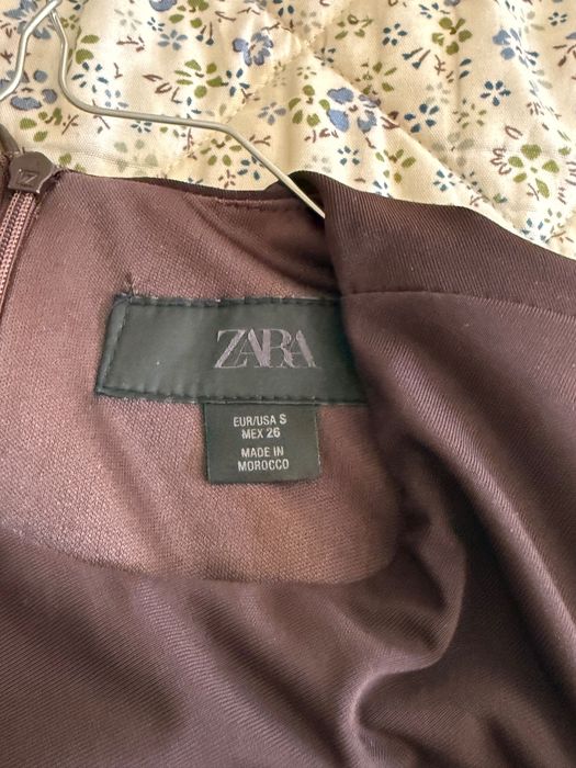 Кафява мини рокля Zara