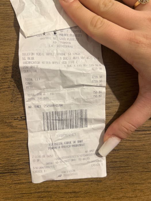 iPhone 14 128gb blue baterie 100%