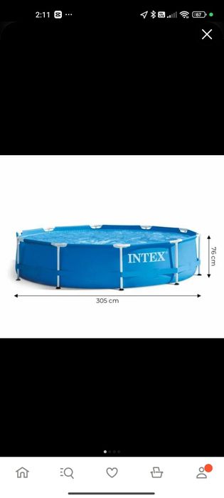 Бассейн каркасный на 4,5 тонн воды