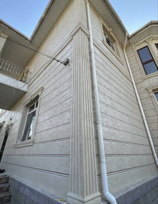 Термопанели травертин фибробетон фасад