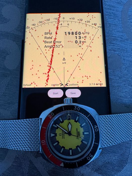 Ceas Omega Seamaster 200 Banana dial