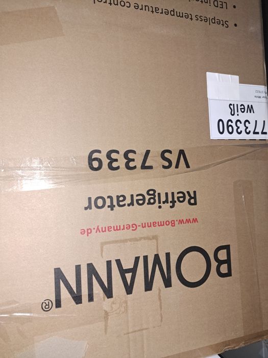 Нов хладилник/охладител Bomann 242 литра