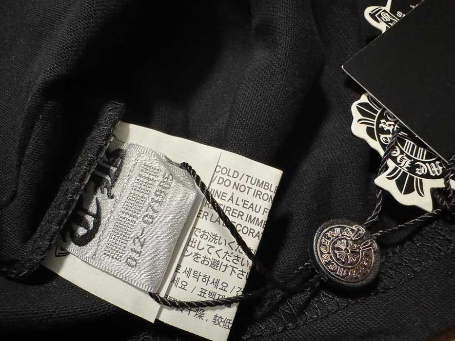 Chrome Hearts "Neck Logo" Black T-shirt