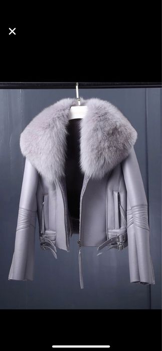 Палтенце със естествен косъм