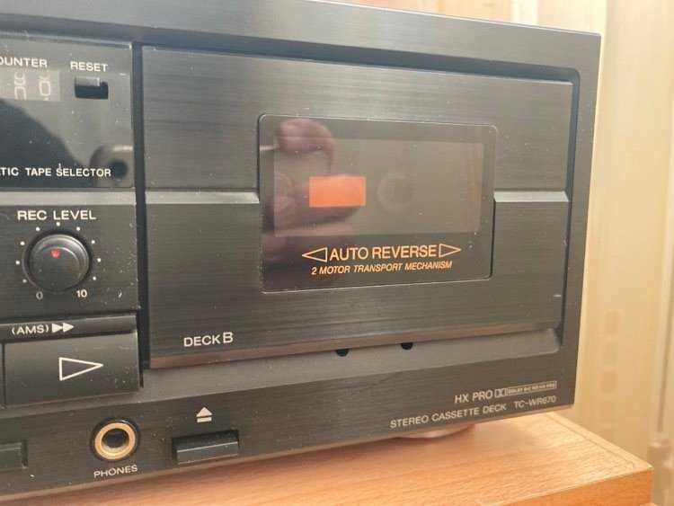 Двукасетъчен дек Sony TC-WR670 / HX Pro