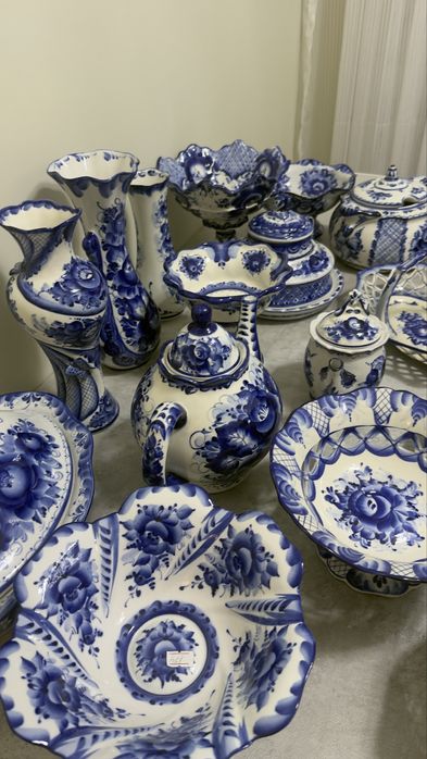 Гжель посуда оригинал срочно!