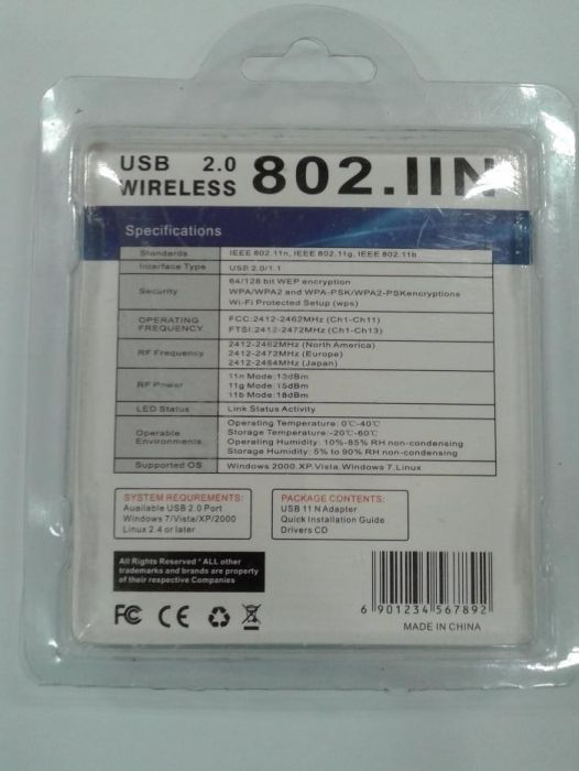 Мини USB Wi-Fi адаптер / Mini USB Wi-Fi Adapter