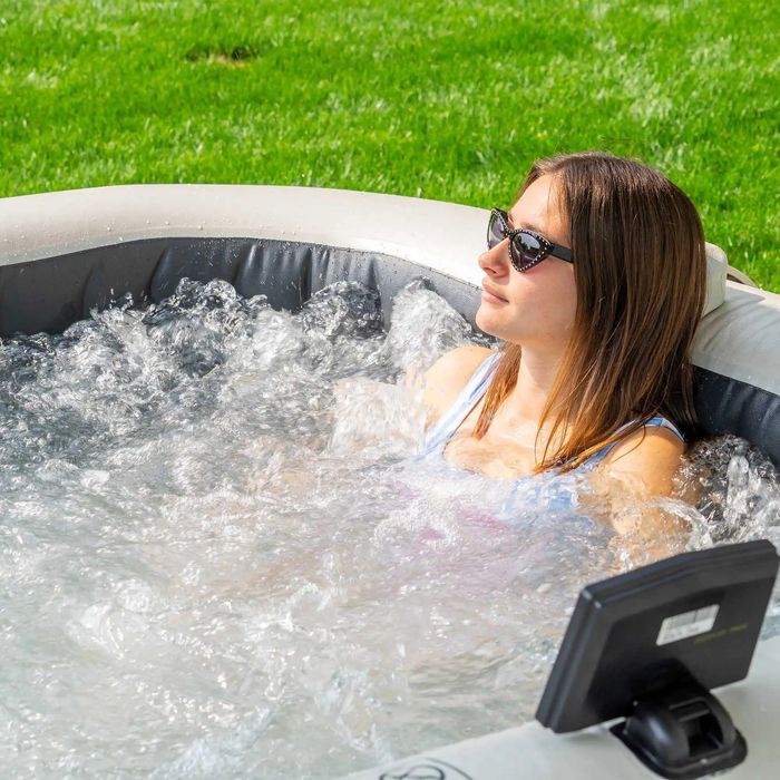 Надуваемо джакузи Intex PureSpa Greystone Bubble Deluxe, 6 места, 239