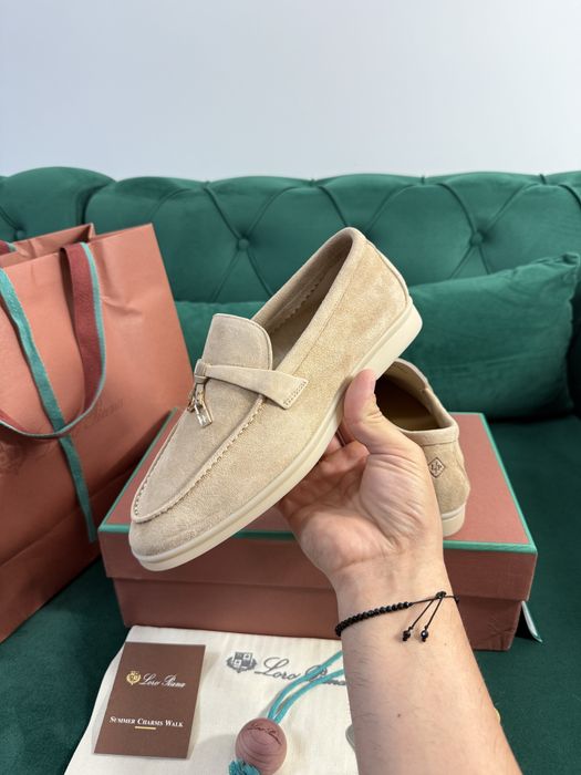 Mocasini Loro Piana piele naturala 100% Full Box colectie noua