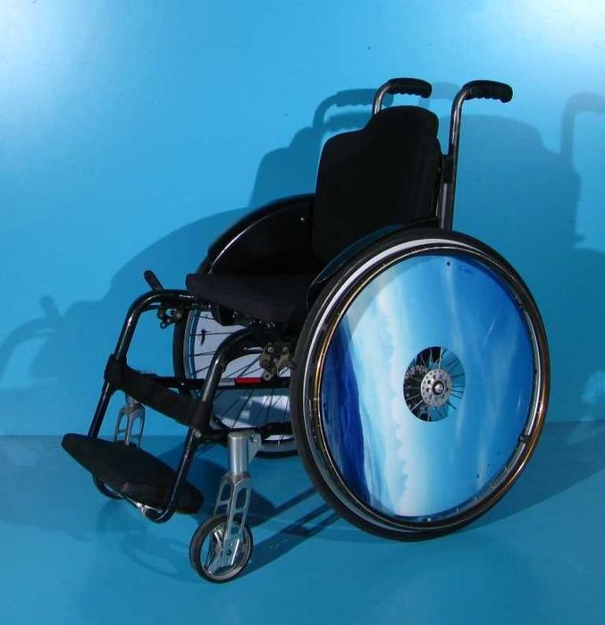 Scaun cu rotile activ din aluminiu Pro activ - latime sezut 38 cm