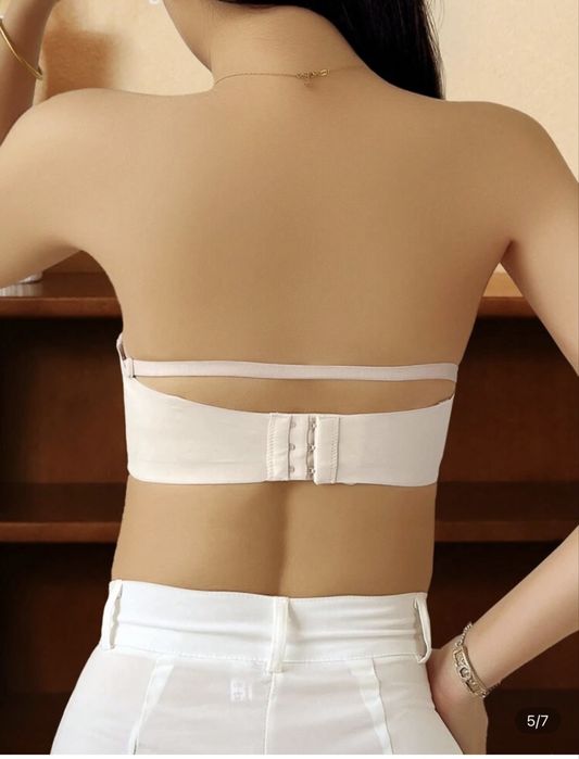 Sutien bej marime M fara bretele