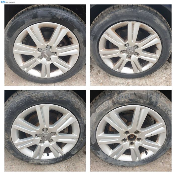 Set 4 Jante Roti Aliaj 225 50 17 R17 5x112 Volkswagen Passat B5.5 2001 - 2005 cu Anvelope Vara DOT 2022 2023 [K0251]