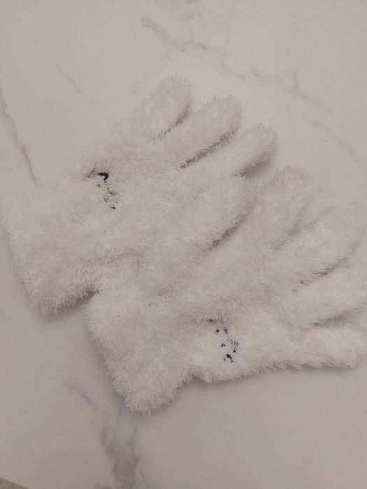 Детски ръкавици, бели