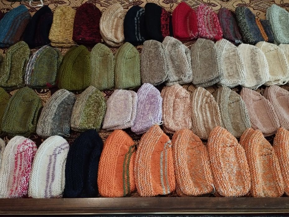 Домашни терлици, ръчно плетени