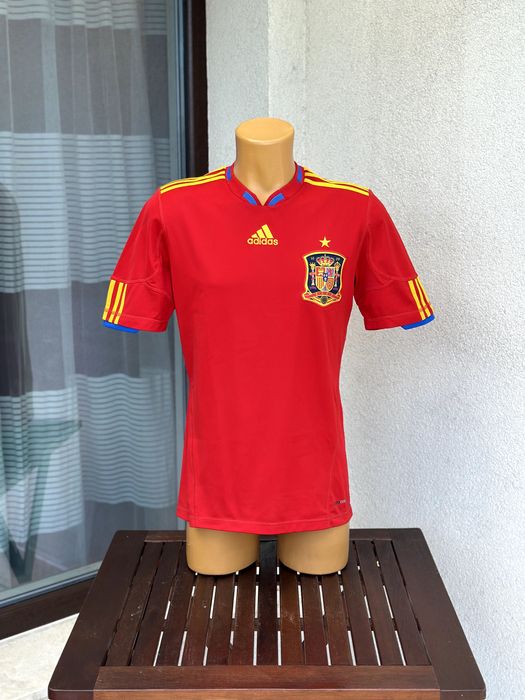 Мъжка тениска Adidas Climacool (Spain Home 2010) - размер S, Отлично състояние