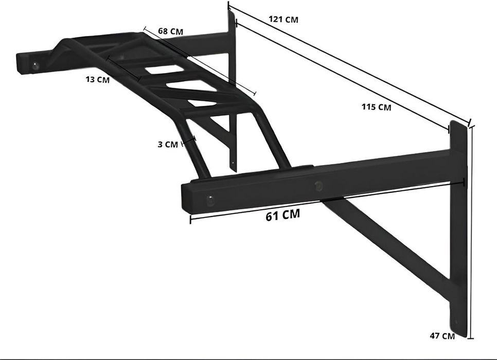 Турник настенный Мултихватом профессиональный