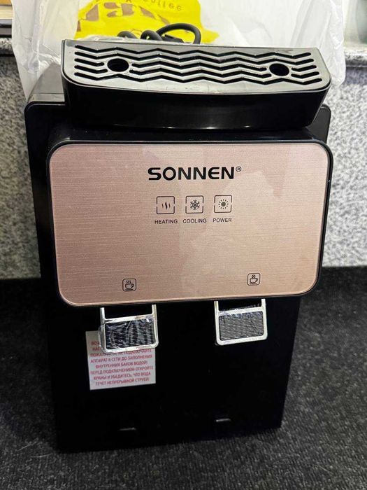 Диспенсер (кулер) для воды SONNEN, горячая и холодная вода