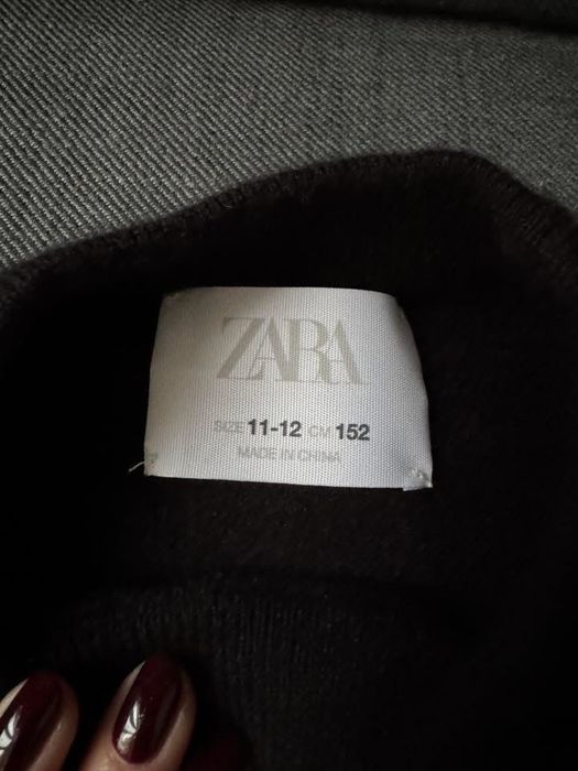 Кашмирена блуза с къс ръкав Zara