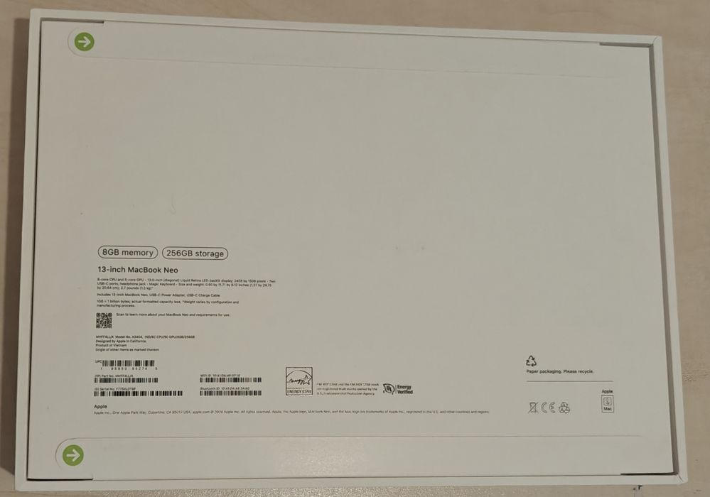 Продам Apple MacBook Neo Тёмно-синий