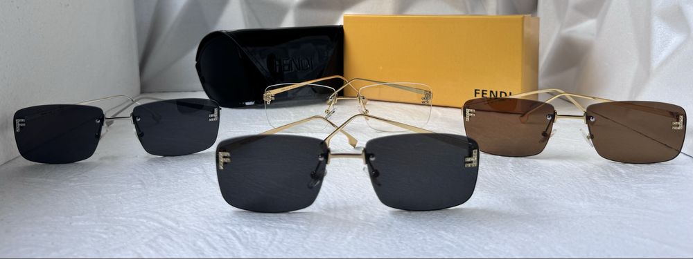 Дамски слънчеви очила правоъгълни 4 цвята златни черни кафяви