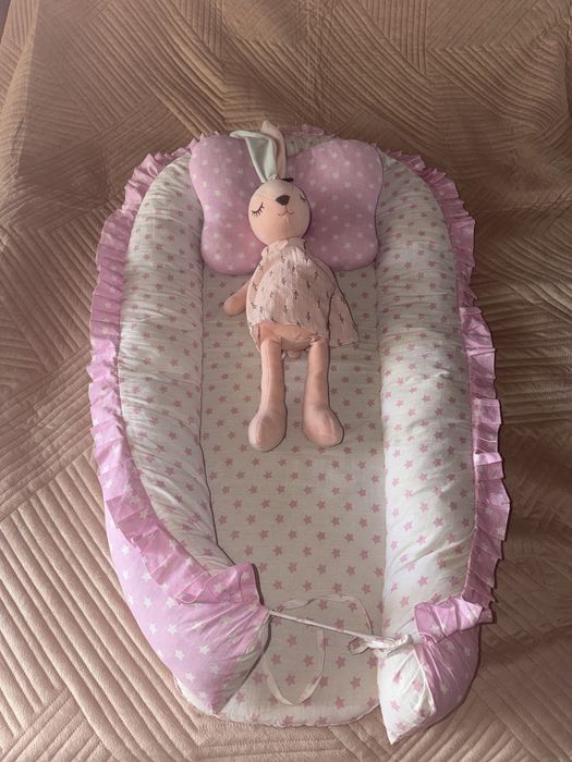 Детский кокон с подушкой