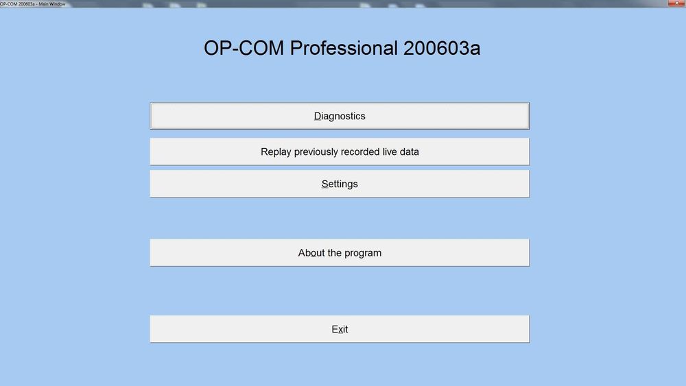 New 2025 Interfata, Opel OP-COM Professional 210420b EN
