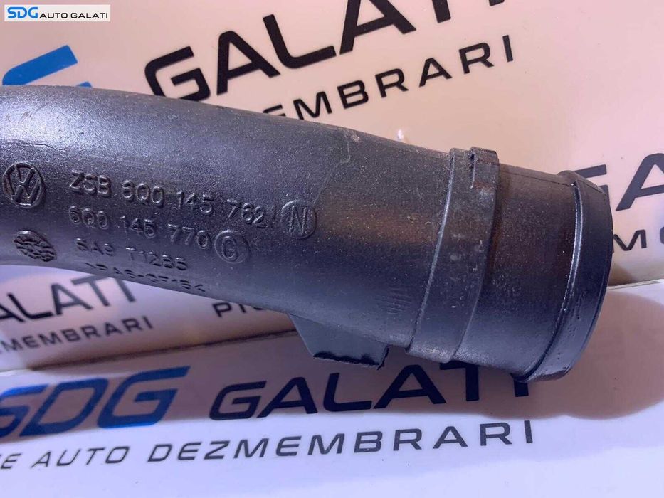 Tub Conducta Presiune Aer Radiator Intercooler Turbo Turbina Turbosuflanta Seat Ibiza 1.4 TDI AMF BNM BNV 2002 - 2008 Cod 6Q0145762N 6Q0145770G