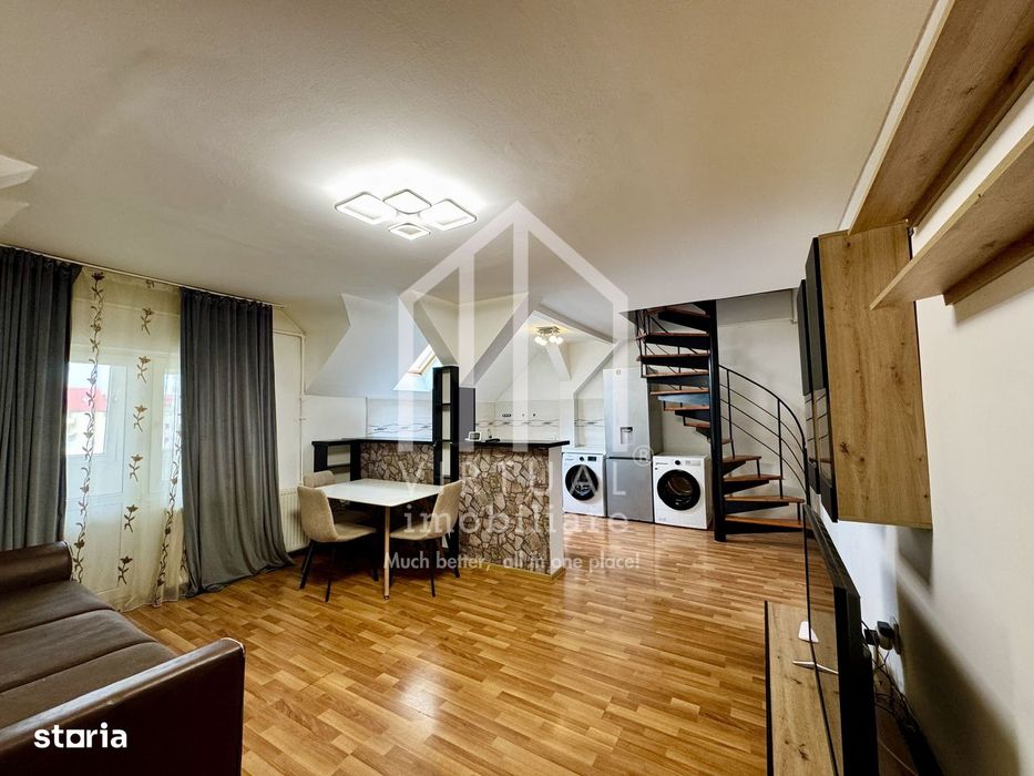 Mansarda cu 3 camere, 39mp utili+pod amenajat 25mp, balcon, V. Aaron