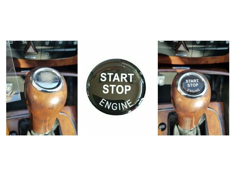 3D 3Д Стикер Старт-Стоп бутон Mercedes E-Class W211 / CLS-Class W219 /