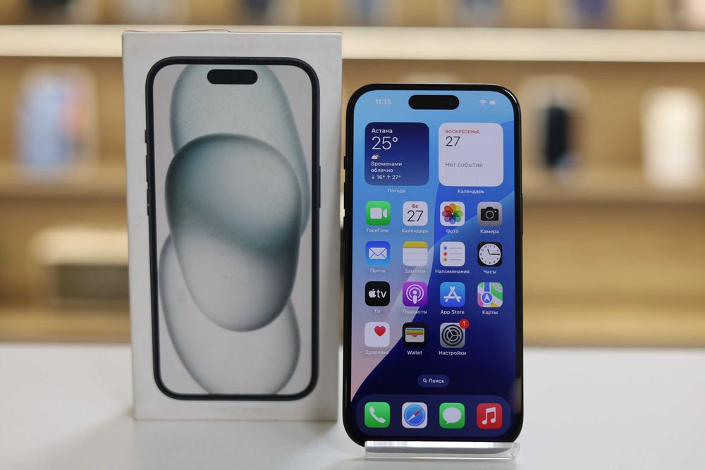 iPhone (айфон) 15 128gb 100%