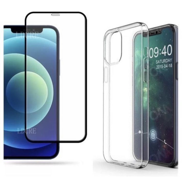 Husa TPU Soft Case+Folie Sticla 21D Iphone 12/13/14/15/16/17 PRO MAX