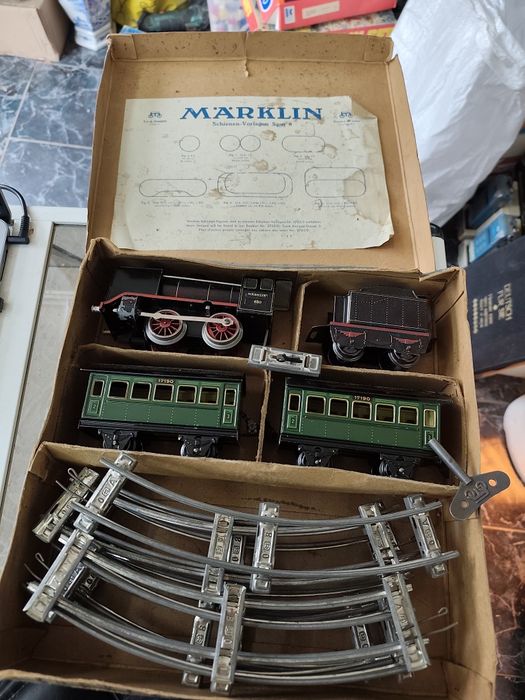 Механична играчка влак влакче Германия Marklin 880/2