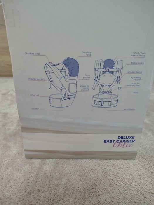 Детско кенгуру KikkaBoo Chloe 3 в 1 - Черно