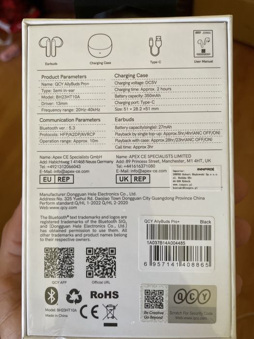 Vand casti qcy ailyBuds pro+
