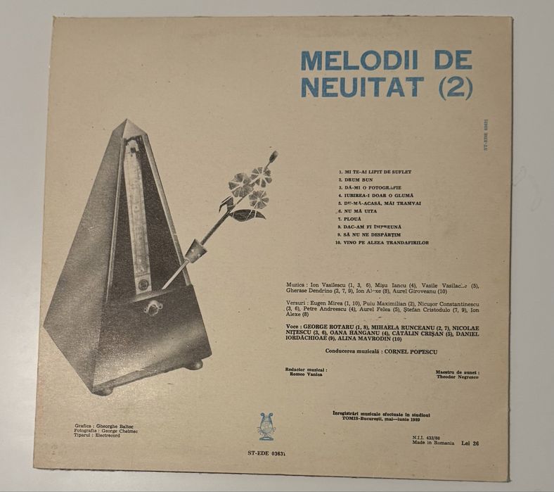 Vinil LP: Melodii de Neuitat (2)