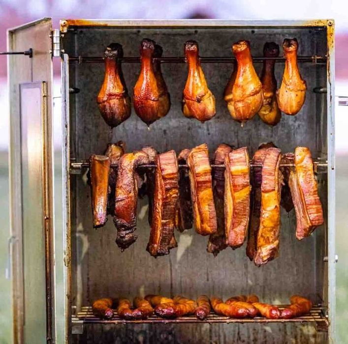 Afumatoare Carnat Carne Branza Peste Alimente Clisa Geam 80x30x40cm SB