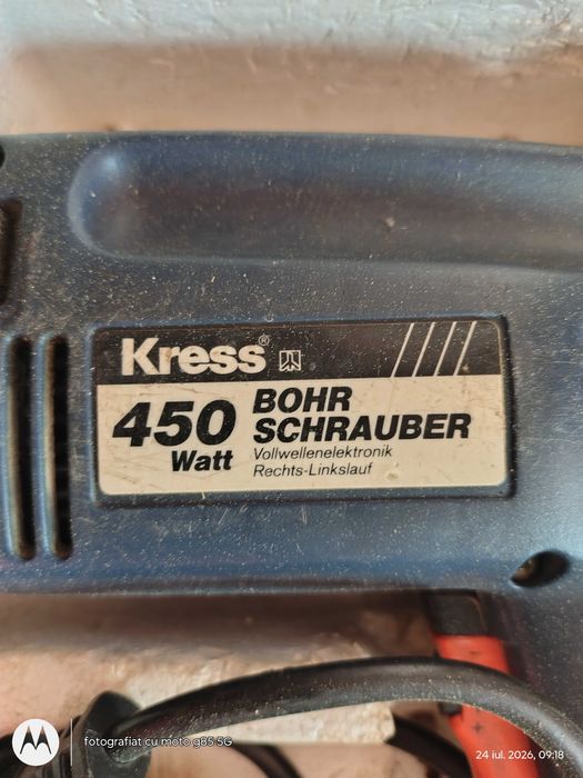 Bormasina Kress fabricata in Germania, in stare de utilizare