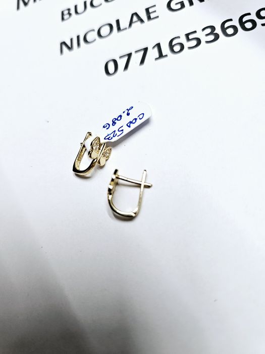 Vand cercei din aur 14 k 2.08 g cod 523