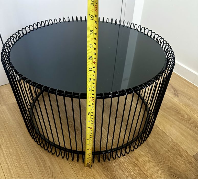 Дизайнерски нови холни маси Wire Black от Kare (2 бр.)
