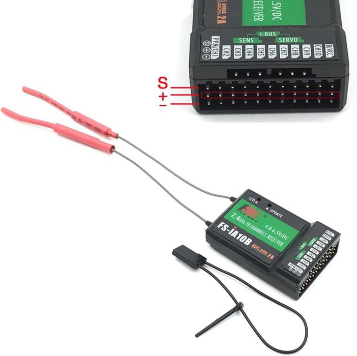 FLYSKY FS-iA10B приемник 2.4G 10-канален PWM изход