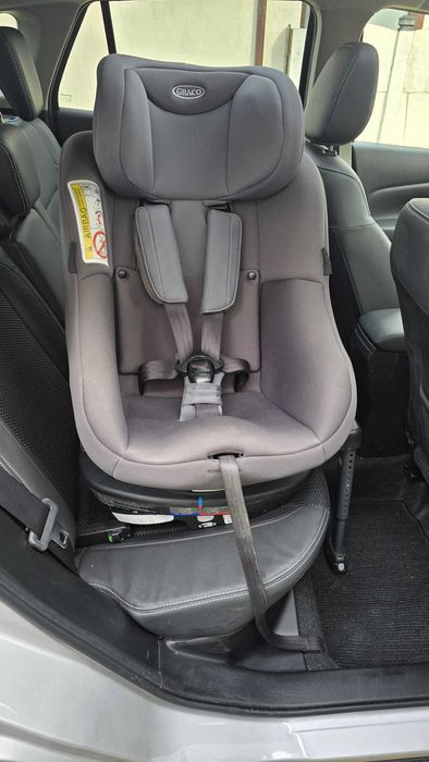 Scaun auto GRACO Turn2Me, Isofix, 0-18kg, gri-negru, Certificat ADAC