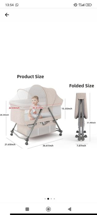 Pătuț pliabil bebeluși
