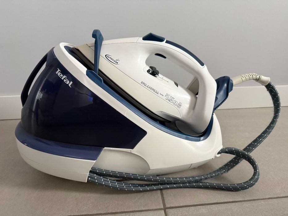 Център за гладене Tefal Pro Express GV8461, Autoclean, 2200 W, Син