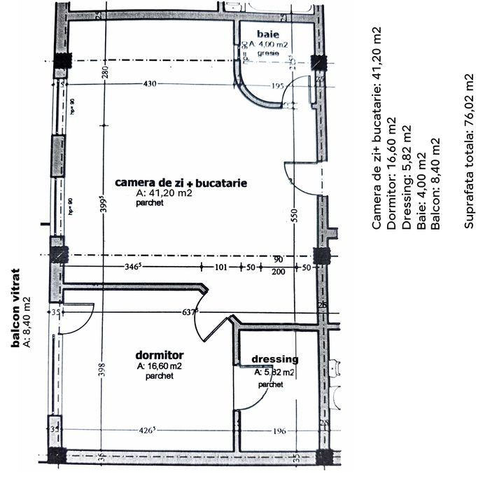 Vand apartament 76 mp si garaj subteran, bloc nou, etaj intermediar, lift, zona de sus